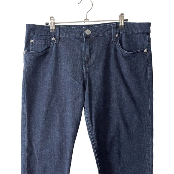 Kut From The Kloth 14 Skinny Jeans Dark Blue Denim Mid Rise Stretch Slim - Picture 5 of 9